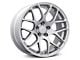 AMR Silver Wheel; Rear Only; 18x10 (2024 Mustang EcoBoost w/o Performance Pack)