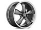 Deep Dish Bullitt Anthracite Wheel; Rear Only; 20x10 (2024 Mustang EcoBoost w/o Performance Pack)
