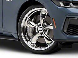 Deep Dish Bullitt Chrome Wheel; 20x8.5 (2024 Mustang EcoBoost w/o Performance Pack)