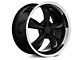 Deep Dish Bullitt Gloss Black Wheel; Rear Only; 20x10 (2024 Mustang EcoBoost w/o Performance Pack)