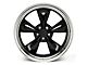 Deep Dish Bullitt Gloss Black Wheel; 20x8.5 (2024 Mustang EcoBoost w/o Performance Pack)