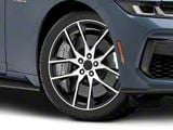 Magnetic Style Gloss Black Machined Wheel; 19x8.5; 30mm Offset (24-25 Mustang)