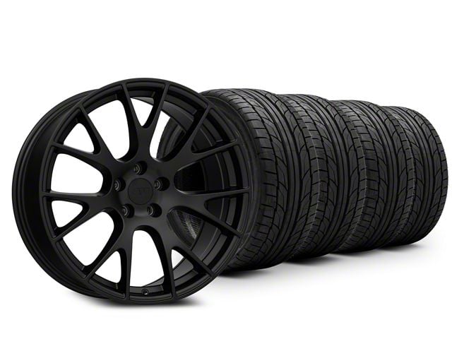 20x9 Hellcat Style & NITTO High Performance NT555 G2 Tire Package (11-23 RWD Charger)