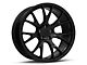 Hellcat Style Gloss Black Wheel; Rear Only; 20x10 (11-23 RWD Charger)