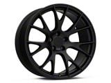 Hellcat Style Matte Black Wheel; Rear Only; 20x10; 25mm Offset (06-10 RWD Charger)