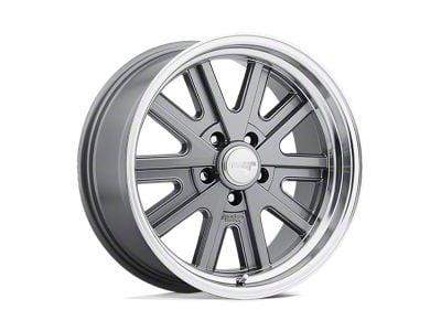 American Racing 427 Mono Cast Mag Gray Machined Wheel; 17x9 (05-09 Mustang GT, V6)