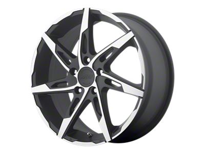 American Racing AR900 Satin Black Machined Wheel; 18x7.5 (05-09 Mustang GT, V6)