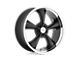 American Racing Boss TT Textured Black with Diamond Cut Lip Wheel; 18x9.5 (05-09 Mustang)