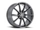 American Racing Fast Back Anthracite with Machined Face Wheel; 18x9 (05-09 Mustang)