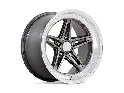 American Racing Groove Anthracite with Diamond Cut Lip Wheel; 18x10; 0mm Offset (05-09 Mustang)