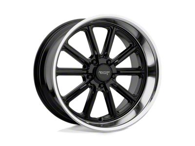 American Racing Rodder Gloss Black with Diamond Cut Lip Wheel; 18x8 (05-09 Mustang)