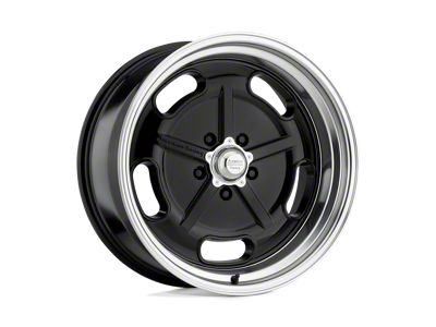 American Racing Salt Flat Gloss Black with Diamond Cut Lip Wheel; 17x8; 0mm Offset (05-09 Mustang GT, V6)