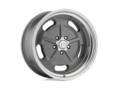 American Racing Salt Flat Mag Gray with Diamond Cut Lip Wheel; 17x8 (05-09 Mustang GT, V6)