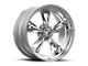 American Racing Torq Thrust II Polished Wheel; 17x8 (05-09 Mustang GT, V6)