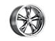 American Racing Torq Thrust II PVD Chrome Wheel; 17x8 (05-09 Mustang GT, V6)