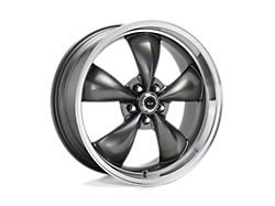 American Racing Torq Thrust M Anthracite with Machined Lip Wheel; 17x7 (05-09 Mustang GT, V6)