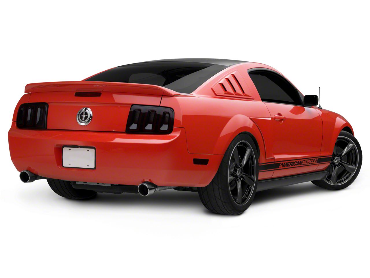 American Racing Mustang TTF Gloss Black with DDT Lip Wheel; Rear Only;  20x11; 50mm Offset AR946BT20111250 (05-09 Mustang) - Free Shipping