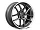 American Racing Bishop Matte Gunmetal with Machined Lip Wheel; 20x9.5; 15mm Offset (06-10 RWD Charger)