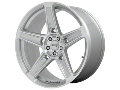 American Racing HELLION Machined Silver Wheel; 22x9 (06-10 RWD Charger)
