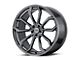 American Racing SPLITTER Graphite Wheel; 22x9 (06-10 RWD Charger)