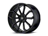 American Racing SPLITTER Satin Black Wheel; Rear Only; 22x10.5 (06-10 RWD Charger)