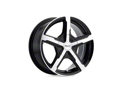 American Racing Trigger Gloss Black Machined Wheel; 18x8; 38mm Offset (07-10 AWD Charger)