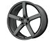 American Racing Blockhead Charcoal Wheel; Rear Only; 20x10.5 (10-15 Camaro, Excluding ZL1)