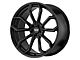American Racing Splitter Satin Black Wheel; Rear Only; 20x10.5 (10-15 Camaro, Excluding ZL1)