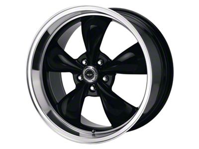 American Racing Torq Thrust M Gloss Black with Machined Lip Wheel; Rear Only; 20x10 (10-15 Camaro, Excluding ZL1)