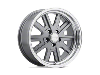 American Racing 427 Mono Cast Mag Gray Machined Wheel; 17x9 (10-14 Mustang GT w/o Performance Pack, V6)