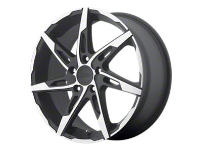 American Racing AR900 Satin Black Machined Wheel; 18x7.5; 45mm Offset (10-14 Mustang GT w/o Performance Pack, V6)