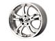 American Racing Casino Silver Machined Wheel; 17x7.5 (10-14 Mustang GT w/o Performance Pack, V6)