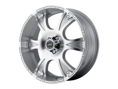 American Racing Dagger Silver Machined Wheel; 17x8 (10-14 Mustang GT w/o Performance Pack, V6)