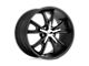 American Racing Daytona Satin Black with Machined Face Wheel; Rear Only; 22x11 (10-14 Mustang)