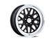 American Racing G-Force Gloss Black with Diamond Cut Lip Wheel; Rear Only; 17x10 (10-14 Mustang GT w/o Performance Pack, V6)