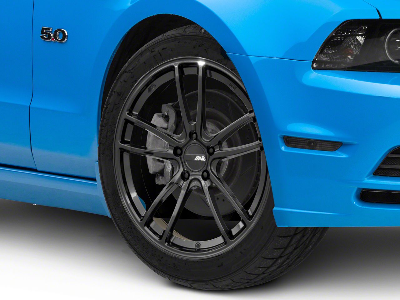 American Racing Mustang Mach Five Gloss Black Wheel; 19x10; 35mm Offset ...