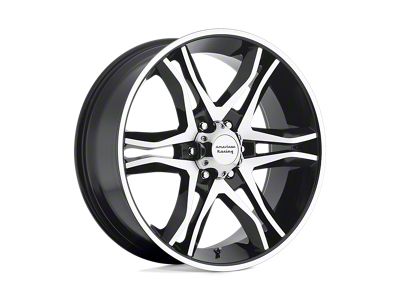 American Racing Mainline Gloss Black Machined Wheel; 20x8.5; 35mm Offset (10-14 Mustang)