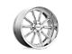 American Racing Rodder Chrome Wheel; 17x7 (10-14 Mustang GT w/o Performance Pack, V6)