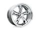 American Racing Torq Thrust II Chrome Wheel; 17x7 (10-14 Mustang GT w/o Performance Pack, V6)