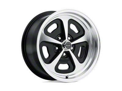 American Racing VN501 Gloss Black Machined Wheel; 17x7 (10-14 Mustang GT w/o Performance Pack, V6)