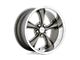 American Racing Boss TT Graphite with Diamond Cut Lip Wheel; 18x9.5 (15-23 Mustang GT, EcoBoost, V6)