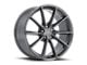 American Racing Fast Back Anthracite with Machined Face Wheel; 18x9 (15-23 Mustang GT w/o Performance Pack, , V6)