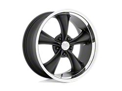 American Racing Boss TT Textured Black with Diamond Cut Lip Wheel; 18x8 (93-02 Camaro)