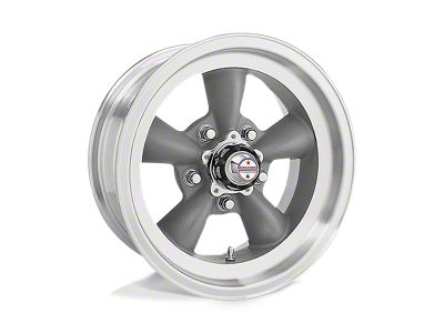 American Racing Torq Thrust D Gray with Machined Lip Wheel; Rear Only; 15x10 (93-02 Camaro)