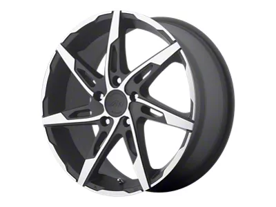 American Racing AR900 Satin Black Machined Wheel; 18x7.5; 45mm Offset (94-98 Mustang)