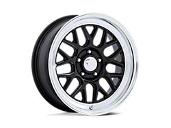 American Racing G-Force Gloss Black with Diamond Cut Lip Wheel; Rear Only; 17x10 (94-98 Mustang)