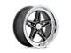 American Racing Groove Anthracite with Diamond Cut Lip Wheel; Rear Only; 18x10 (94-98 Mustang)