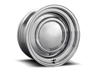 American Racing Smoothie Chrome Steel Wheel; Rear Only; 15x10 (94-98 Mustang)