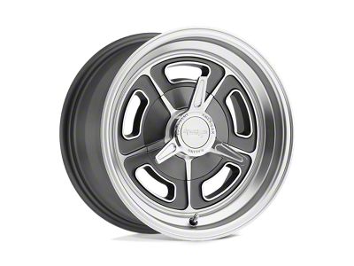 American Racing VN502 Mag Gray Machined Wheel; Front Only; 15x5 (94-98 Mustang)