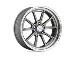 American Racing Draft Vintage Silver with Diamond Cut Lip Wheel; 18x8 (99-04 Mustang)